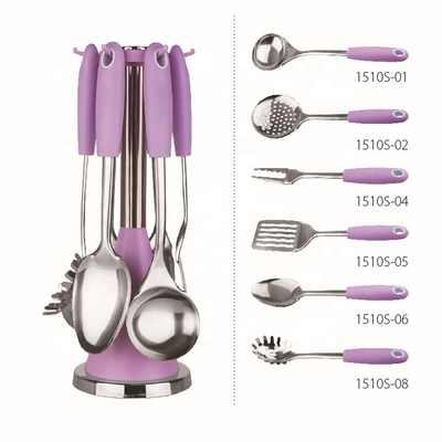Μεταλλικό μαγειρικό σκεύος Τροφίμων Turner Sets Stainless Steel Προσαρμοσμένο λογότυπο Αποδεκτό