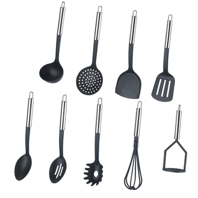 Βιώσιμο 9 PCS Νάιλον Εργαλεία Μαγειρικής Σετ για μαγείρεμα Ανθεκτικό στη θερμότητα έως 210 βαθμούς