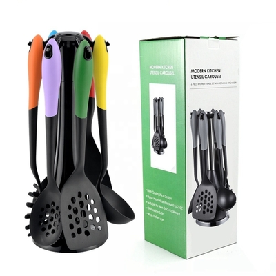 Καλύτερο σύνολο εργαλείων μαγειρικής 7PCS βιώσιμο νάιλον και προσαρμοσμένα εργαλεία μαγειρικής